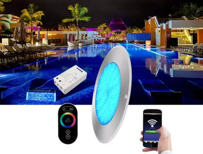 ✨Lámpara LED Ultrafina para Piscina - 35 Vatios RGB Multicolor