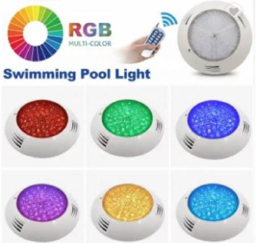 🌈✨ ¡Ilumina tu piscina con estilo y diversión! ✨🌈  💡 Lámpara de Piscina RGB - 54W 💡
