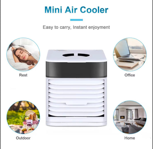 ❄️ ¡Refresca tu espacio al instante con el mini aire acondicionado más práctico! 🌬️