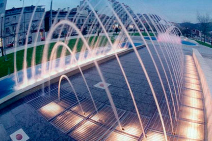 ¡Transforma tu espacio Chorros de Color para piscinas, espejos de agua y jardines! 🌊🌺