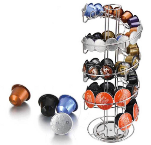 Organiza tu Café con Estilo: Rack de Cápsulas en Acero Inoxidable, Elegancia y Practicidad